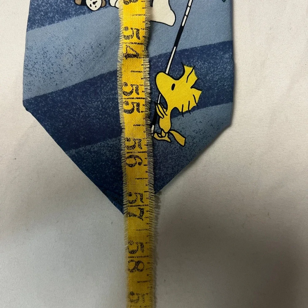 Vintage Peanuts Snoopy Golf Tie Birdie on the Green Novelty‎ Cartoon Necktie